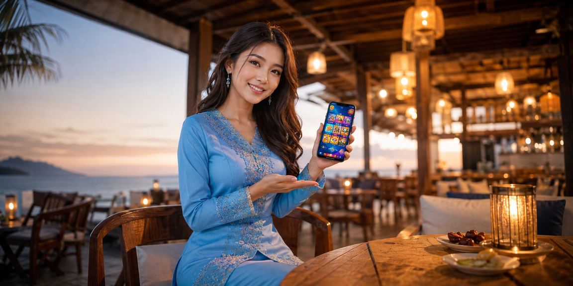 Pengguna berbaju kurung di Malaysia mengakses platform kasino dalam talian 226 dengan selamat melalui telefon