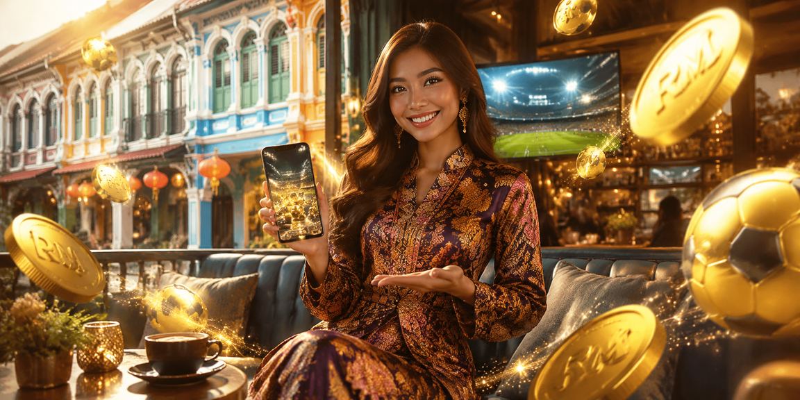 Antara muka tiket loteri dengan reka bentuk batik khas Penang di platform 226