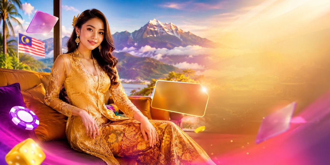 Pengguna berbaju kebaya di Sabah mengakses platform hiburan dalam talian 226 dengan selamat